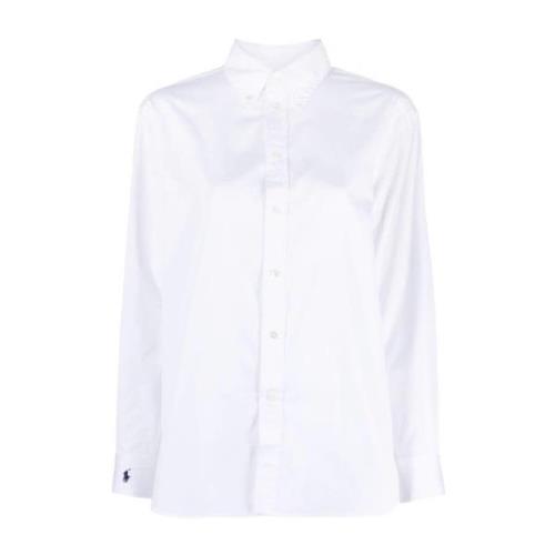 Polo Ralph Lauren Vit Casual Långärmad Skjorta White, Dam