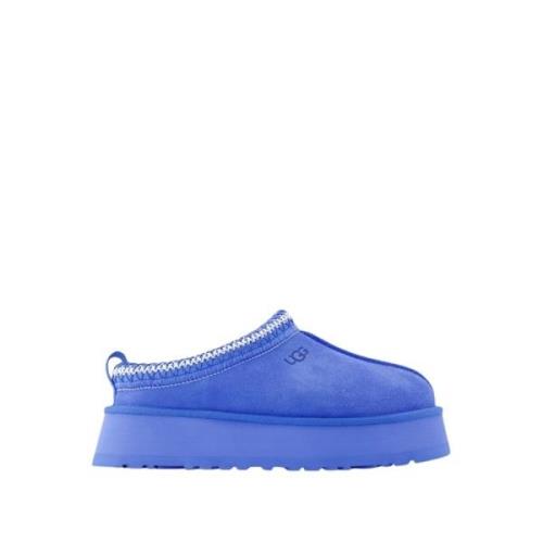 UGG Blå Shearling Mules - Slip-On Stil Blue, Dam