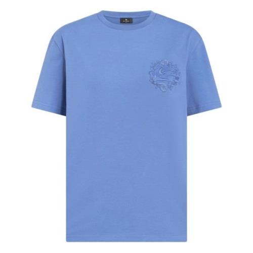 Etro Avslappnad Blå Kortärmad T-shirt Blue, Dam