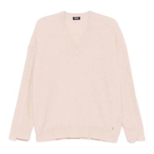 Liu Jo Ull Cashmere Blandningströja Pink, Dam