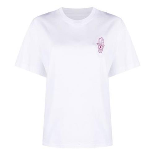 Stand Studio Avslappnad kortärmad vit T-shirt White, Dam