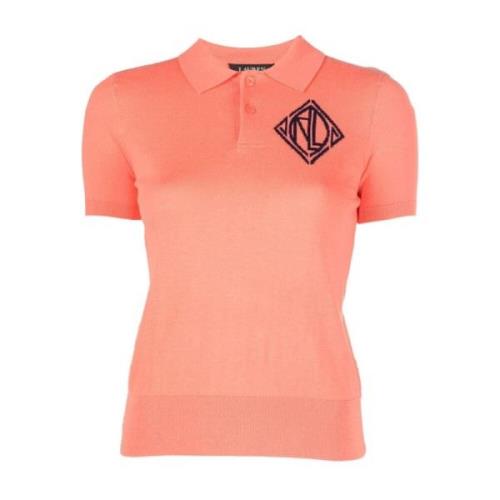 Ralph Lauren Vrajaija kortärmad tröja Orange, Dam