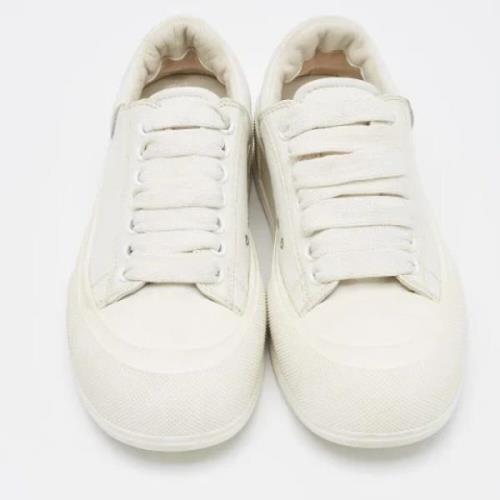 Alexander McQueen Pre-owned Pre-owned Laeder sneakers White, Dam