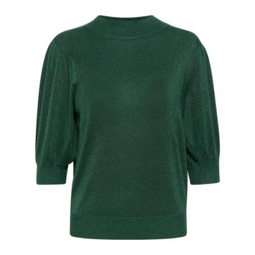 Kaffe Feminin Turtleneck Pullover Garden Topiary Green, Dam