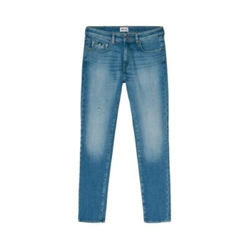 GAS Klassiska Slim Comfort Jeans för Män Blue, Herr