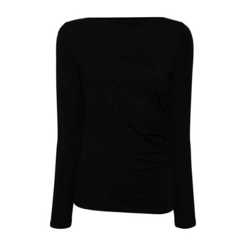 Vince Casual Svart Långärmad T-shirt Black, Dam