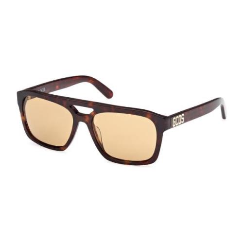 Gcds Stiliga unisex solglasögon Havana brun Brown, Herr