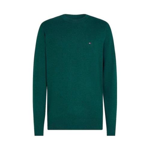 Tommy Hilfiger Grön Stickad Tröja Regular Fit Green, Herr