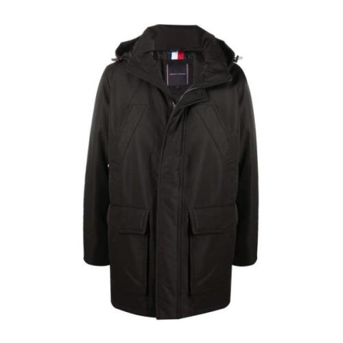 Tommy Hilfiger Svart Dunparkasjacka Black, Herr