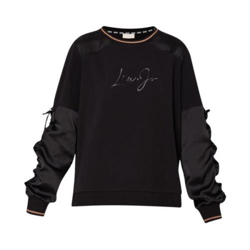 Liu Jo Sweatshirt med nitar Black, Dam