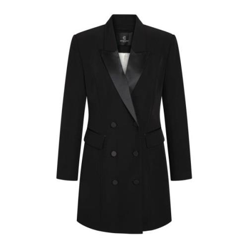 Bruuns Bazaar Elegant Svart Tuxedo Stil Klänning Black, Dam