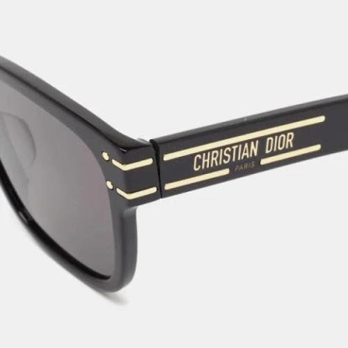 Dior Vintage Pre-owned Acetat solglasgon Black, Dam