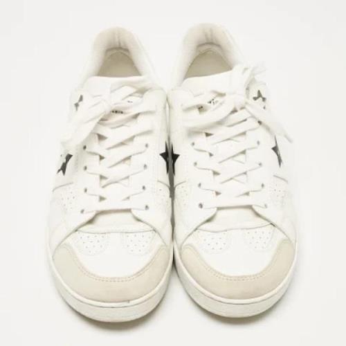 Dior Vintage Pre-owned Laeder sneakers White, Dam