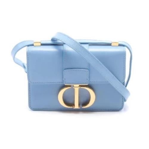 Dior Vintage Pre-owned Laeder crossbodyvskor Blue, Dam