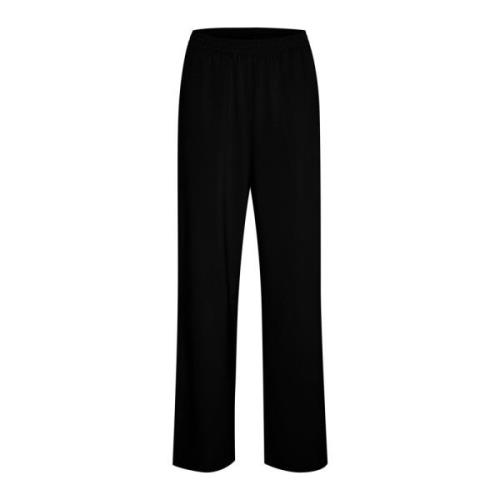 Kaffe Svart Djup Sweatpants Löst Passform Black, Dam