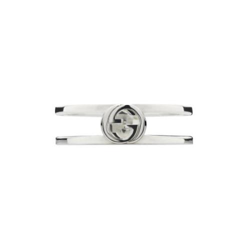 Gucci Interlocking Interlocking G ring i sterlingsilver liten 6mm Gray...