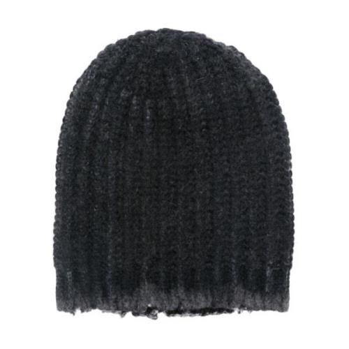 Avant Toi Navy Blue Corn Cob Stitch Hat Blue, Herr