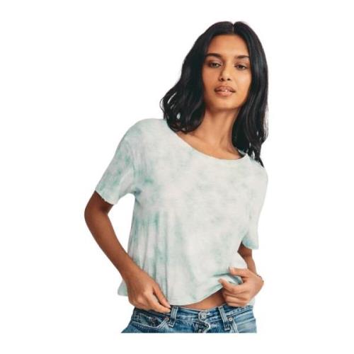 Loveshackfancy Grön tie-dye t-shirt Calix Green, Dam