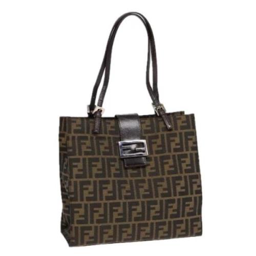 Fendi Vintage Pre-owned Canvas fendi-vskor Brown, Dam