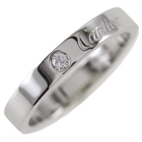 Cartier Vintage Pre-owned Platina ringar Gray, Dam