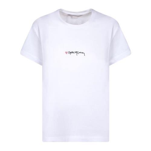 Stella McCartney Vit T-shirt med korta ärmar White, Dam