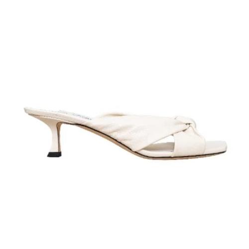 Jimmy Choo Laeder mules Beige, Dam