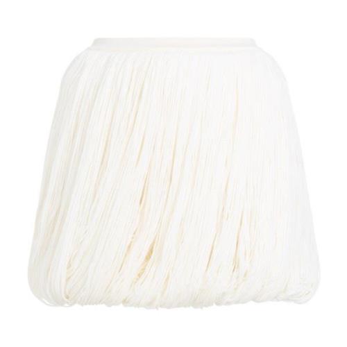 Alaïa Fringe Kjol i Off-White White, Dam