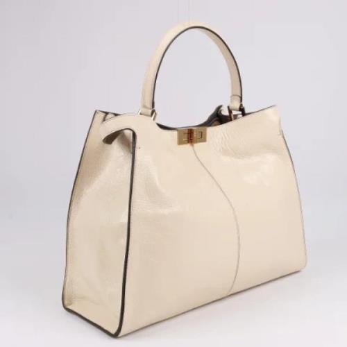 Fendi Vintage Pre-owned Laeder handvskor White, Dam