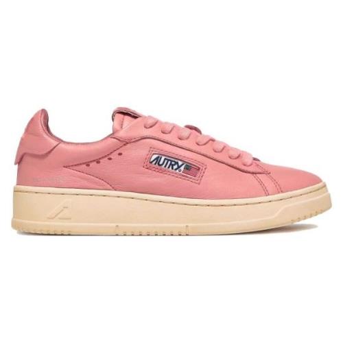 Autry Vintage Läder Sneakers Pink, Dam