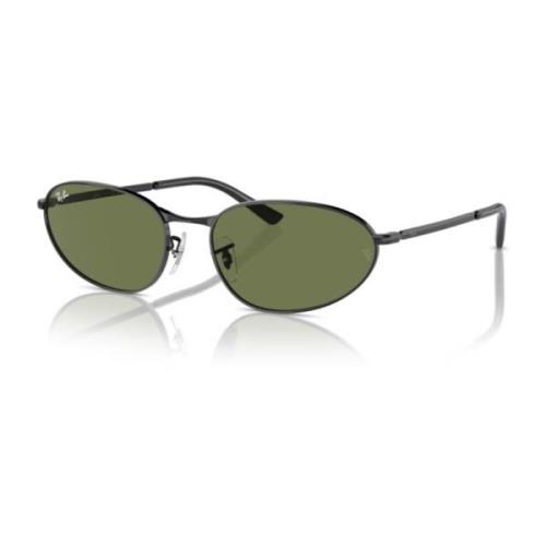 Ray-Ban Klassiska Unisex Ovala Solglasögon Rb3734 Black, Unisex