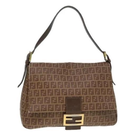 Fendi Vintage Pre-owned Canvas fendi-vskor Brown, Dam