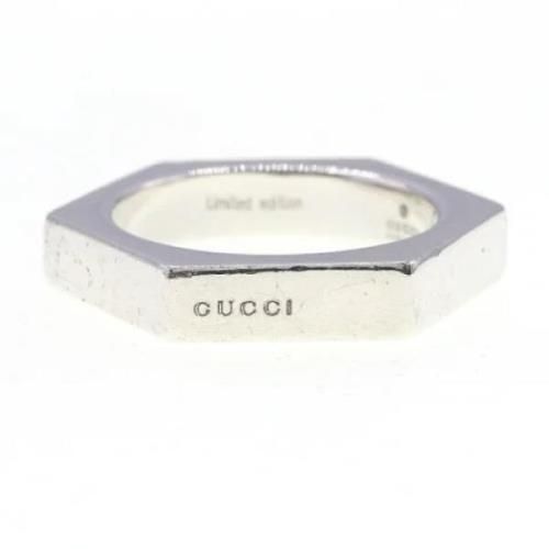 Gucci Vintage Pre-owned Silver ringar Gray, Dam