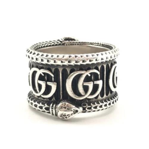 Gucci Vintage Pre-owned Silver ringar Gray, Dam