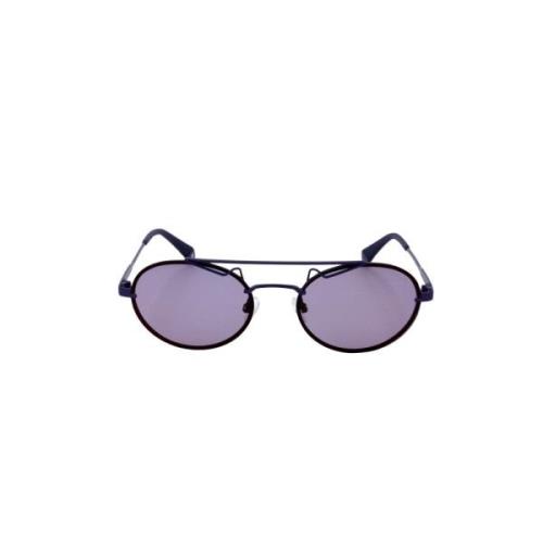 Polaroid Lila Metall Solglasögon med Guldglas Purple, Unisex