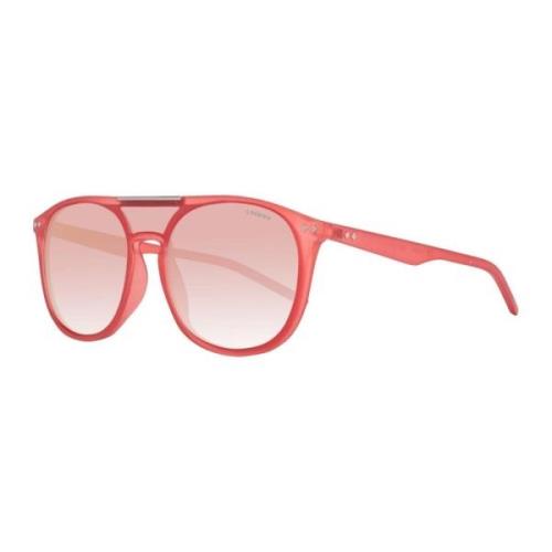 Polaroid Röda Acetatsolglasögon med Skiva Red, Unisex