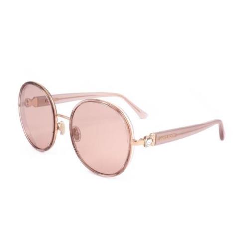 Jimmy Choo Gyllene spegelglas dam solglasögon Pink, Dam