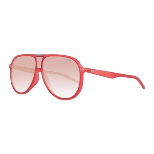 Polaroid Röd Urskiva Acetat Solglasögon Unisex Skydd Red, Unisex