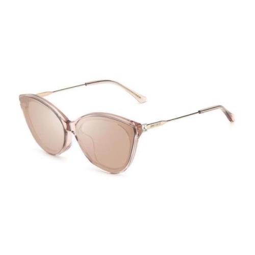 Jimmy Choo Rosa Metall Solglasögon med Degraded Linser Pink, Dam