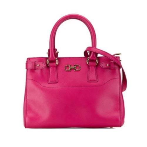 Salvatore Ferragamo Pre-owned Pre-owned Laeder handvskor Pink, Dam