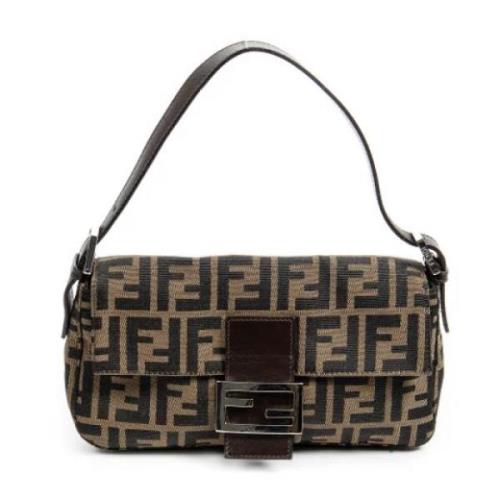 Fendi Vintage Pre-owned Canvas fendi-vskor Brown, Dam