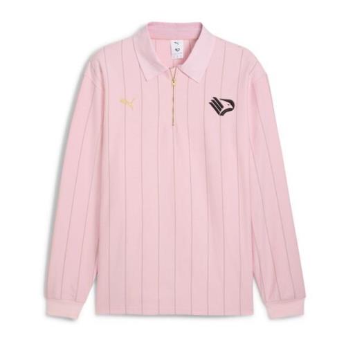 Puma Ljusrosa långärmad polotröja Pink, Dam