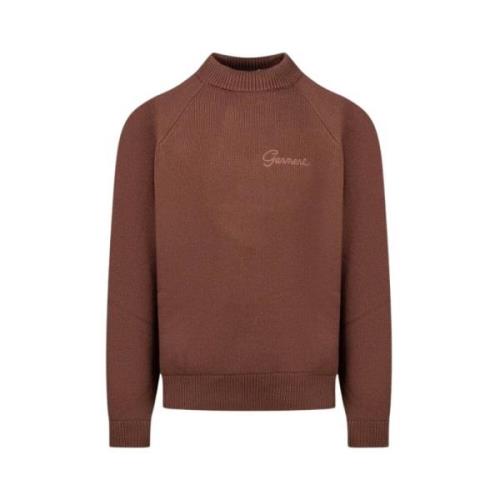 Garment Workshop Brun Stickad Crewneck Tröja Brown, Herr