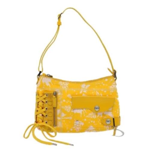 Dior Vintage Pre-owned Canvas dior-vskor Yellow, Dam