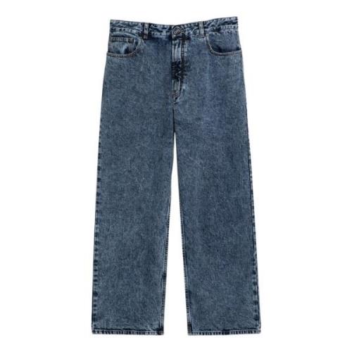 Alaïa Regular Fit Denim Jeans Blue, Dam