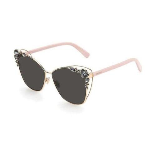 Jimmy Choo Rosa Resin Solglasögon med Kategori 3 Pink, Dam