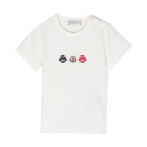 Moncler Barn Logo T-shirts och Polos White, Unisex