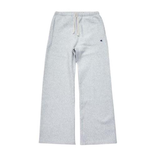 Champion Reverse Weave Grå Straight Hem Byxor Gray, Herr