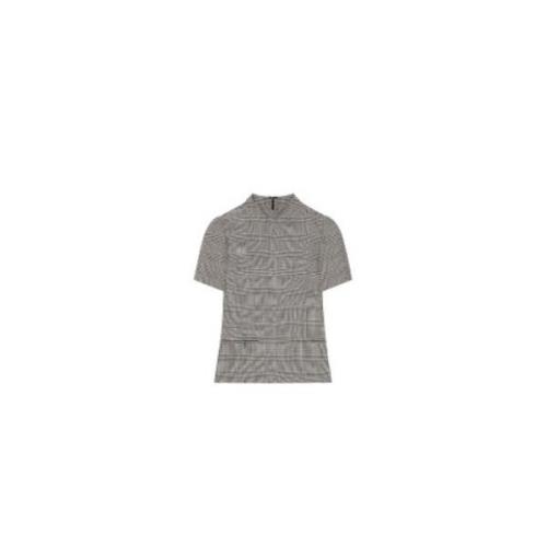 Courrèges Lyxig Randig Topp Boutique Stil Gray, Dam