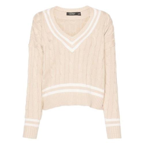 Ralph Lauren Tedurph långärmad tröja Beige, Dam