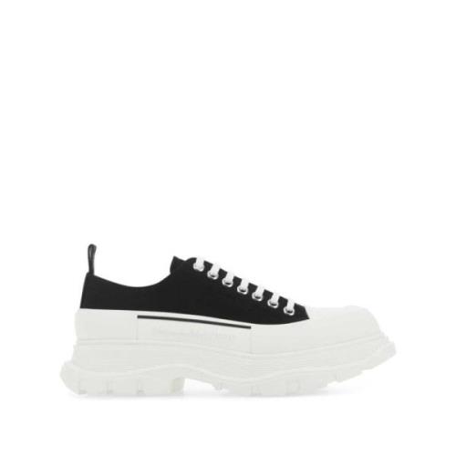 Alexander McQueen Tread Slick Svarta Sneakers Black, Herr